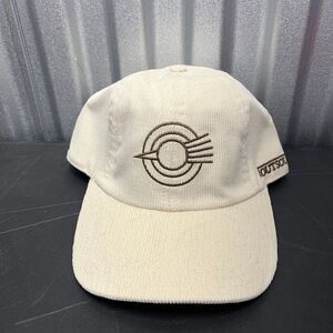 Outsoul Cap Hat Men White Beige Corduroy Adjustable Strap Golf